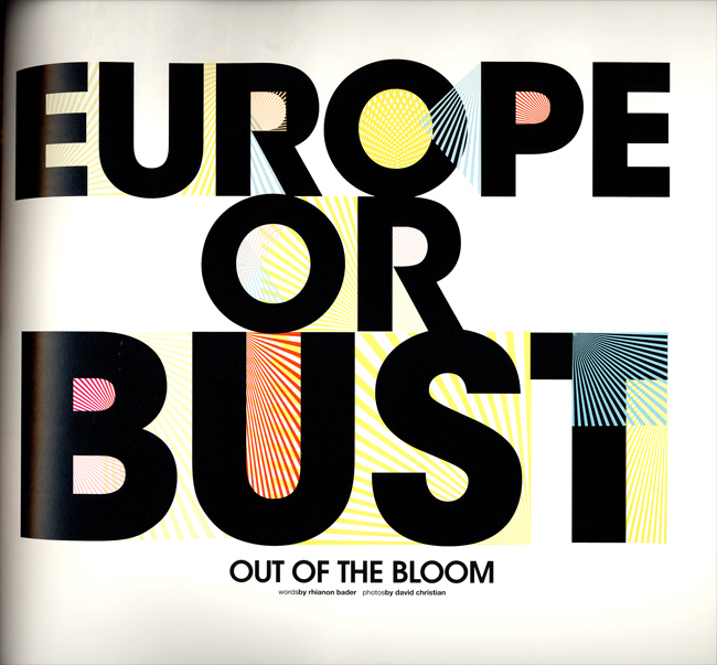Europe or Bust - Color Magazine 4.1 (Winter/Spring 2006)